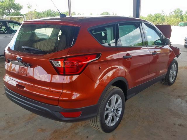 1FMCU0F72KUA03687 - 2019 FORD ESCAPE S ORANGE photo 4