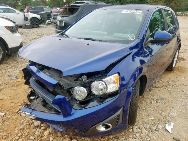 1G1JC6SH6D4239612 - 2013 CHEVROLET SONIC LT BLUE photo 2