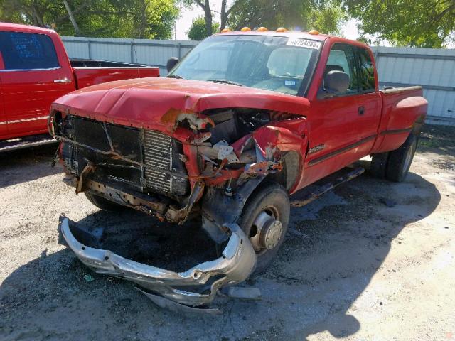 1B7MF336XXJ558427 - 1999 DODGE RAM 3500 RED photo 2