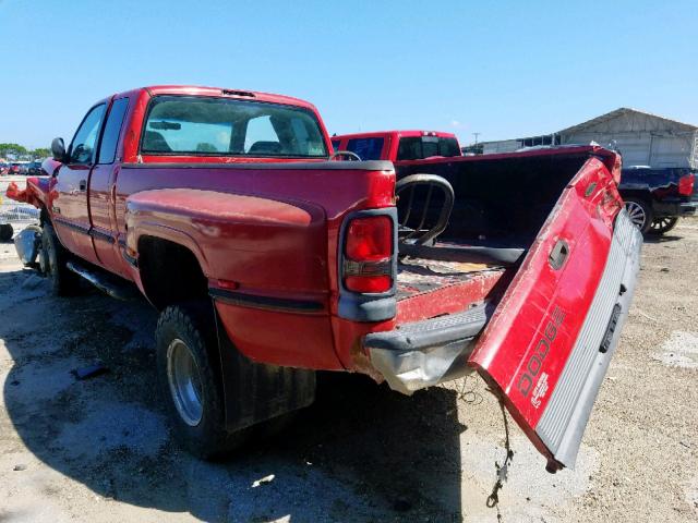 1B7MF336XXJ558427 - 1999 DODGE RAM 3500 RED photo 3