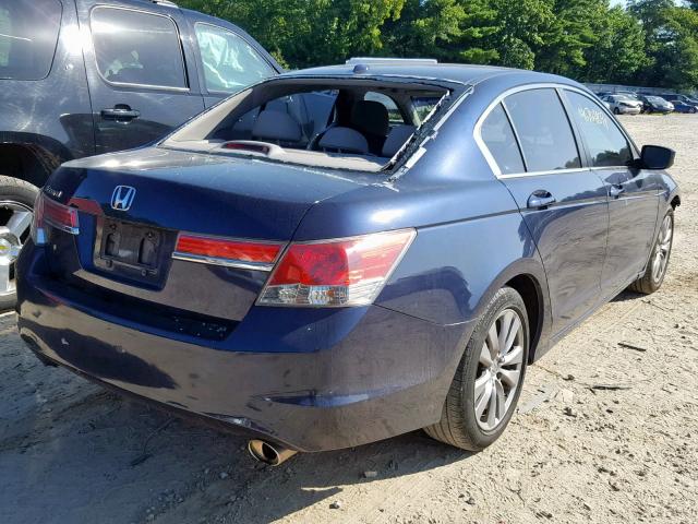 1HGCP2F80CA086492 - 2012 HONDA ACCORD EXL BLUE photo 4