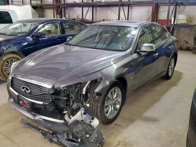 JN1BV7AR0FM420734 - 2015 INFINITI Q50 BASE BLUE photo 2