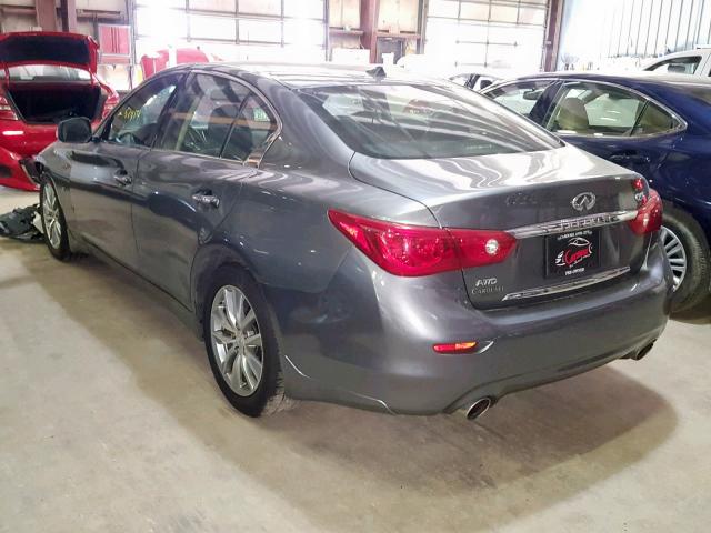 JN1BV7AR0FM420734 - 2015 INFINITI Q50 BASE BLUE photo 3