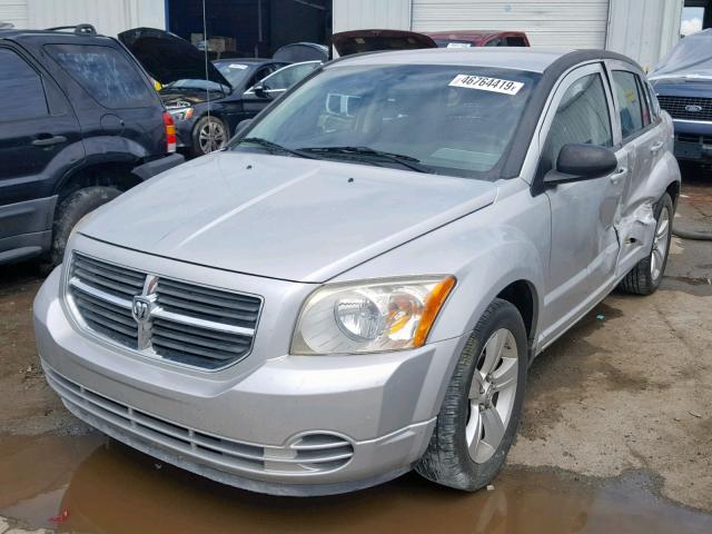 1B3CB4HA0AD662393 - 2010 DODGE CALIBER SX SILVER photo 2