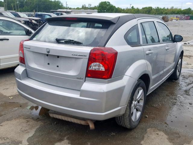 1B3CB4HA0AD662393 - 2010 DODGE CALIBER SX SILVER photo 4