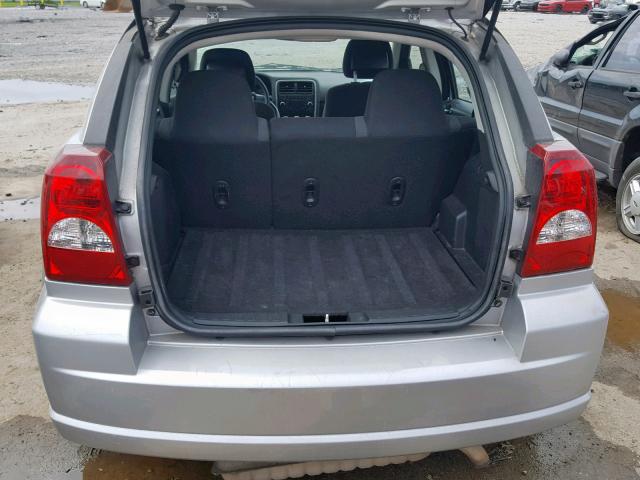 1B3CB4HA0AD662393 - 2010 DODGE CALIBER SX SILVER photo 9