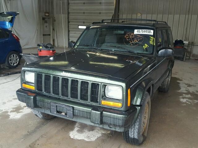 1J4FT78S0VL613509 - 1997 JEEP CHEROKEE C GREEN photo 2