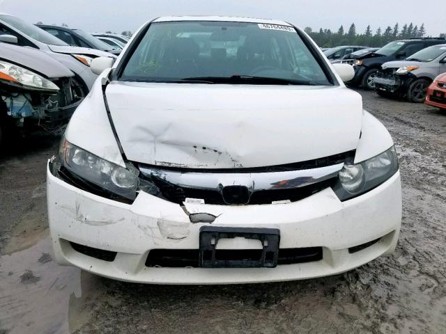 2HGFA1F64AH030061 - 2010 HONDA CIVIC LX-S Սպիտակ լուսանկար 9