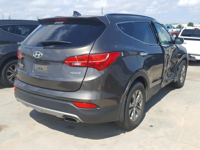 5XYZU3LB0EG143476 - 2014 HYUNDAI SANTA FE S CHARCOAL photo 4