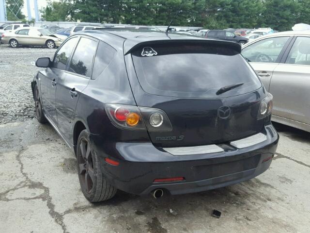 JM1BK343751252404 - 2005 MAZDA 3 HATCHBAC BLACK photo 3