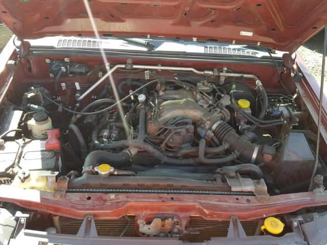 5N1ED28Y64C624157 - 2004 NISSAN XTERRA XE BURGUNDY photo 7