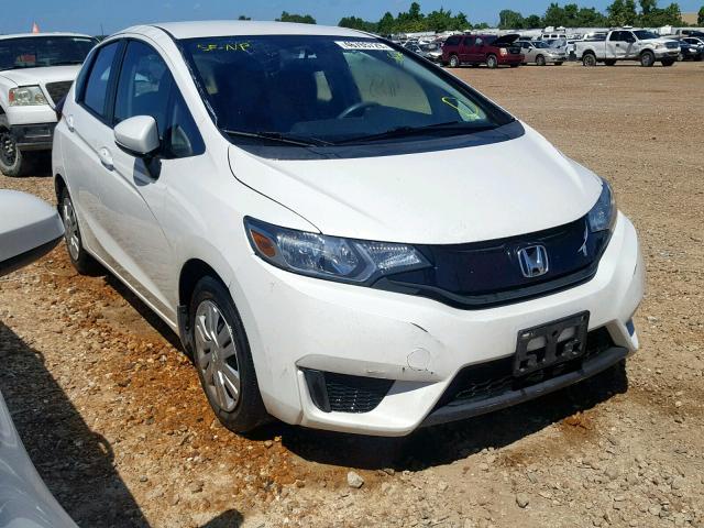 3HGGK5H50FM770826 - 2015 HONDA FIT LX WHITE photo 1