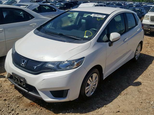 3HGGK5H50FM770826 - 2015 HONDA FIT LX WHITE photo 2