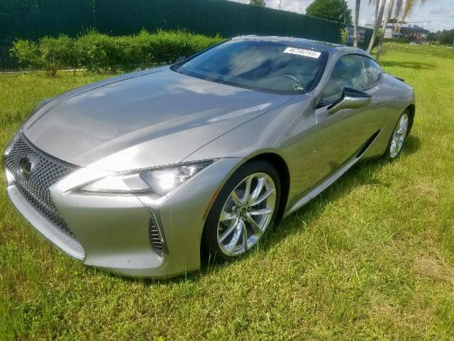 JTHHP5AY4JA005762 - 2018 LEXUS LC 500 SILVER photo 2