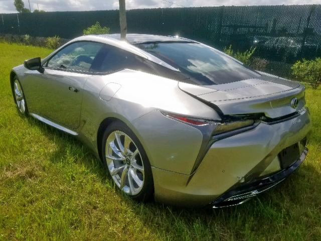 JTHHP5AY4JA005762 - 2018 LEXUS LC 500 SILVER photo 3