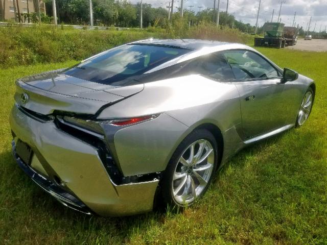 JTHHP5AY4JA005762 - 2018 LEXUS LC 500 SILVER photo 4