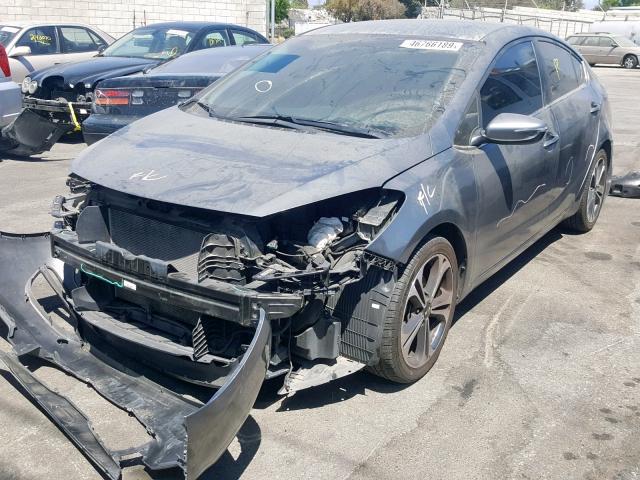 KNAFX4A88F5347604 - 2015 KIA FORTE EX GRAY photo 2