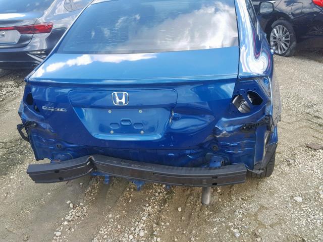 2HGFB2F84CH534326 - 2012 HONDA CIVIC EX BLUE photo 9