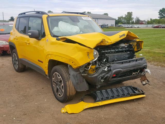 ZACCJBCB4HPE43857 - 2017 JEEP RENEGADE T YELLOW photo 1