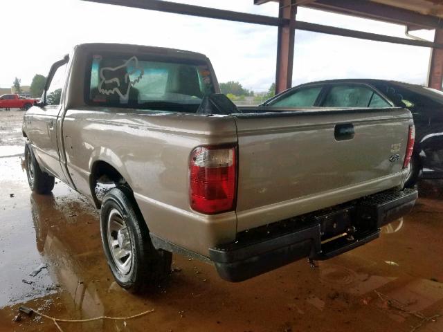 1FTYR10D15PB10099 - 2005 FORD RANGER BEIGE photo 3