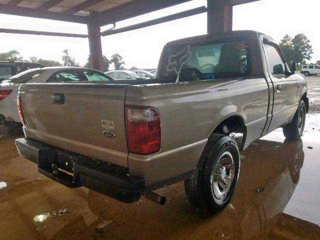 1FTYR10D15PB10099 - 2005 FORD RANGER BEIGE photo 4