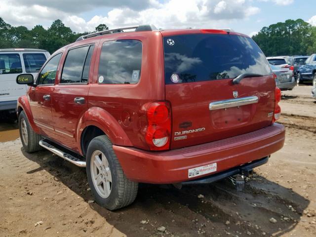 1D4HD58256F173127 - 2006 DODGE DURANGO LI RED photo 3