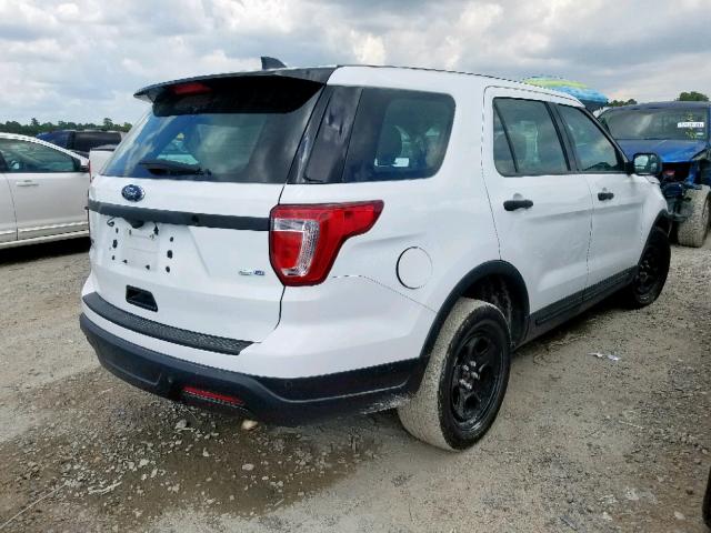 1FM5K8AR1JGB67905 - 2018 FORD EXPLORER P WHITE photo 4