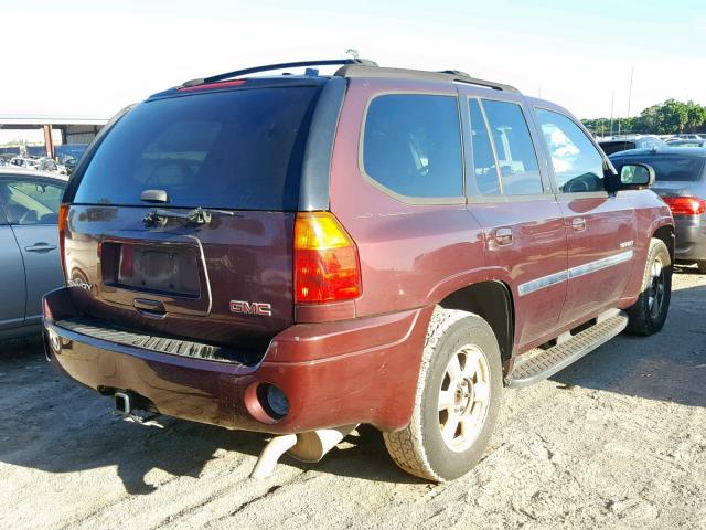 1GKDT13S262144582 - 2006 GMC ENVOY BURGUNDY photo 4