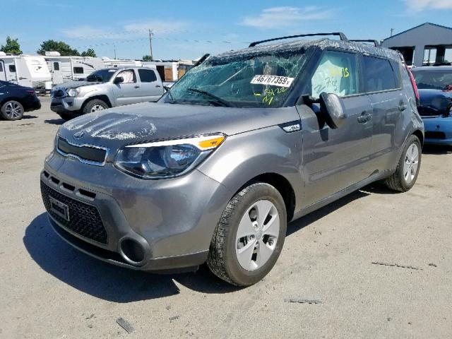 KNDJN2A29G7360208 - 2016 KIA SOUL GRAY photo 2