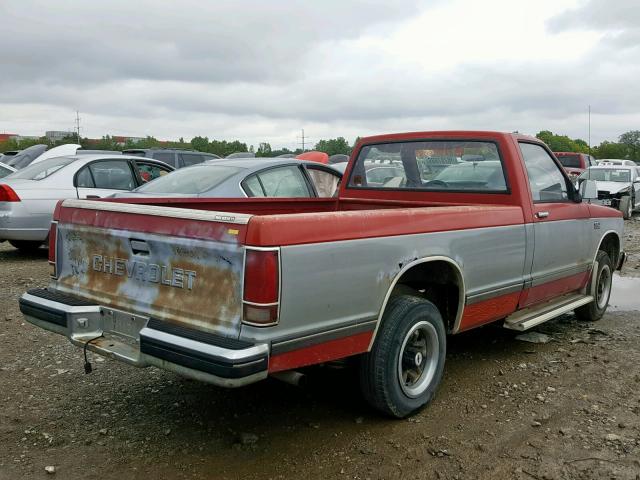 1CCBS143552153302 - 1985 CHEVROLET S TRUCK S1 RED photo 4