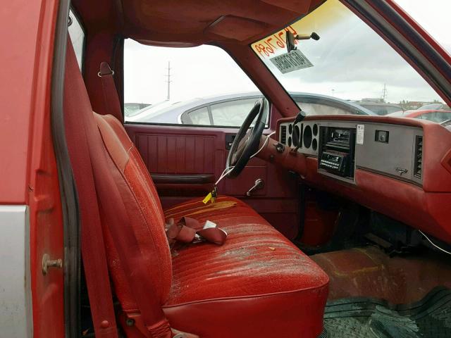 1CCBS143552153302 - 1985 CHEVROLET S TRUCK S1 RED photo 5