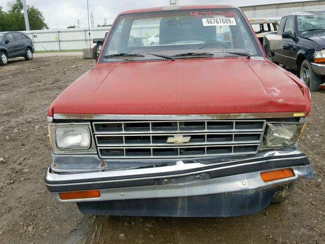 1CCBS143552153302 - 1985 CHEVROLET S TRUCK S1 RED photo 7