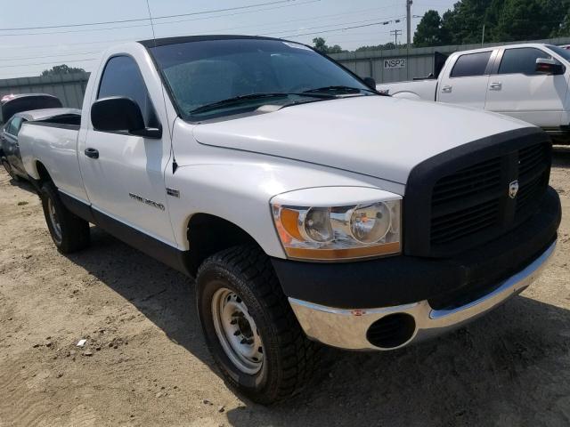 3D7KS26D86G258088 - 2006 DODGE RAM 2500 S თეთრი ფოტო 1