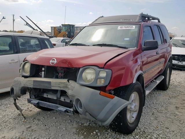 5N1ED28T23C697030 - 2003 NISSAN XTERRA XE RED photo 2