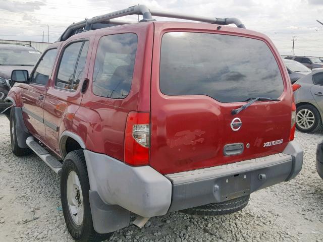 5N1ED28T23C697030 - 2003 NISSAN XTERRA XE RED photo 3