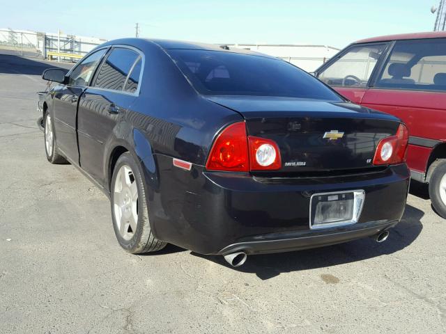 1G1ZJ577094191258 - 2009 CHEVROLET MALIBU 2LT BLACK photo 3