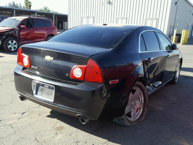 1G1ZJ577094191258 - 2009 CHEVROLET MALIBU 2LT BLACK photo 4