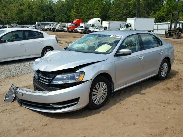 1VWAS7A37FC038507 - 2015 VOLKSWAGEN PASSAT S SILVER photo 2