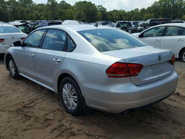 1VWAS7A37FC038507 - 2015 VOLKSWAGEN PASSAT S SILVER photo 3