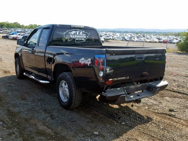 1GCDT196658111196 - 2005 CHEVROLET COLORADO BLACK photo 3