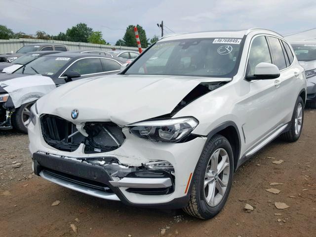 5UXTR9C51KLE18309 - 2019 BMW X3 XDRIVE3 WHITE photo 2