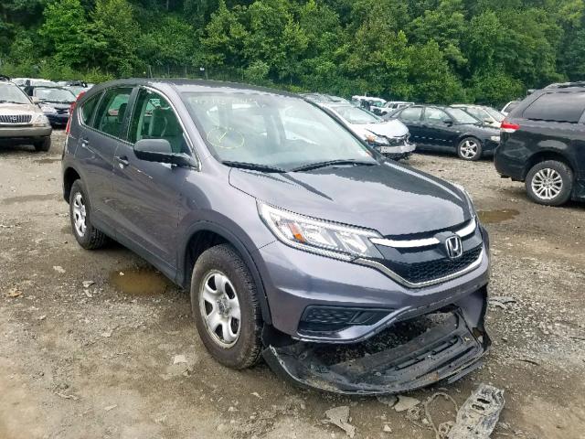 5J6RM4H33GL131847 - 2016 HONDA CR-V LX GRAY photo 1