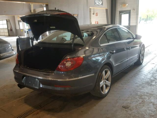 WVWHN7AN3CE511734 - 2012 VOLKSWAGEN CC LUXURY GRAY photo 4