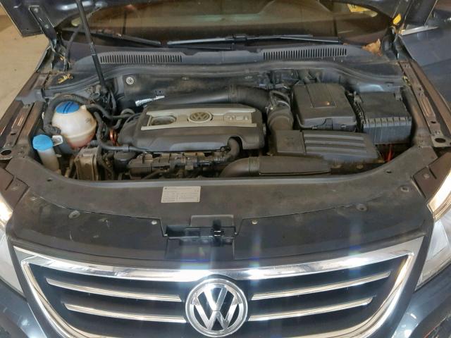 WVWHN7AN3CE511734 - 2012 VOLKSWAGEN CC LUXURY GRAY photo 7