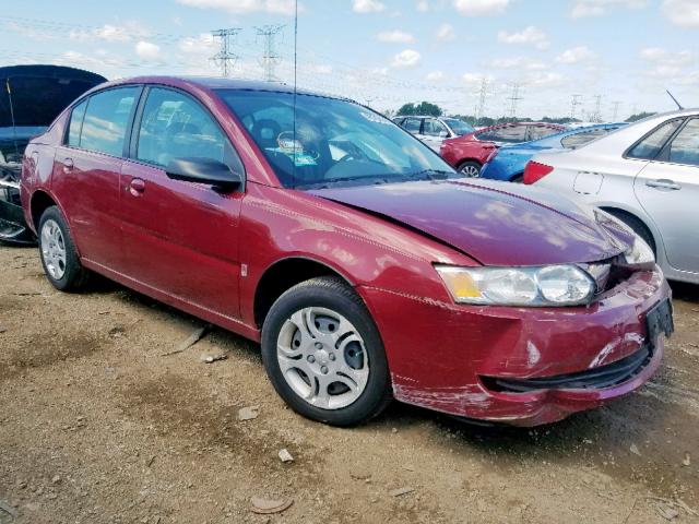 1G8AJ52F44Z188467 - 2004 SATURN ION LEVEL RED photo 1