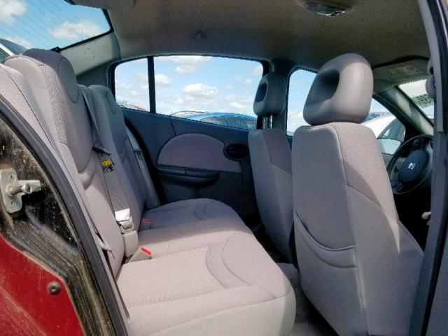 1G8AJ52F44Z188467 - 2004 SATURN ION LEVEL RED photo 6