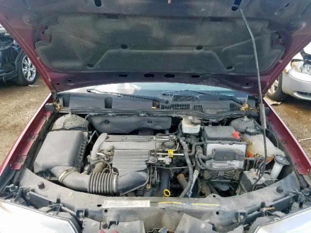 1G8AJ52F44Z188467 - 2004 SATURN ION LEVEL RED photo 7