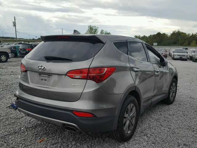 5XYZT3LBXDG033990 - 2013 HYUNDAI SANTA FE S GRAY photo 4