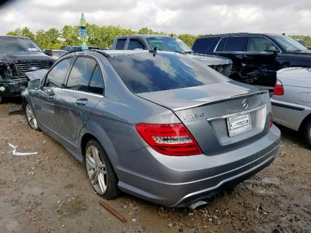 WDDGF4HB1DR297457 - 2013 MERCEDES-BENZ C 250 GRAY photo 3