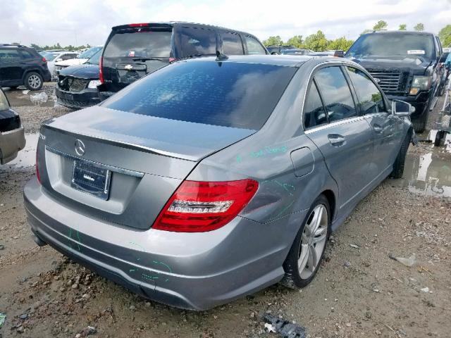 WDDGF4HB1DR297457 - 2013 MERCEDES-BENZ C 250 GRAY photo 4